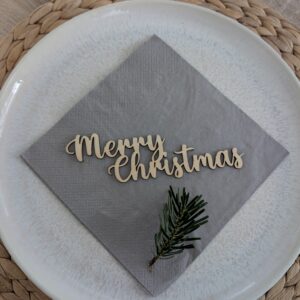 🕯️ filigrane holz schriftzüge für ihre festtafel