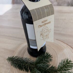 🦌flaschen geschenkanhänger aus holz (motiv & spruch wählbar)